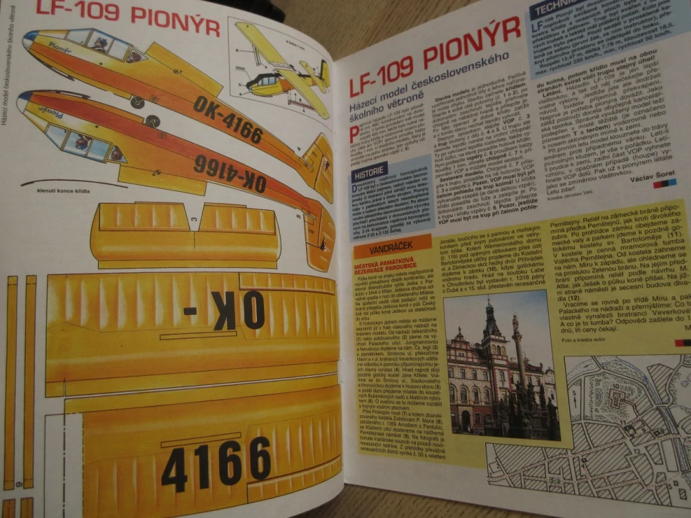 ABC, 14/2000, KOMPLETNÍ DÉČKA, LETECTVÍ - LF-109 PIONÝR, TROJSKÝ KŮŇ