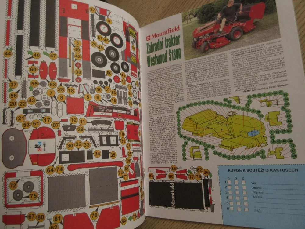 ABC, 17/1998, KOMPLETNÍ DÉČKA, ZAHRADNÍ TRAKTOR, LIAZ 122.053