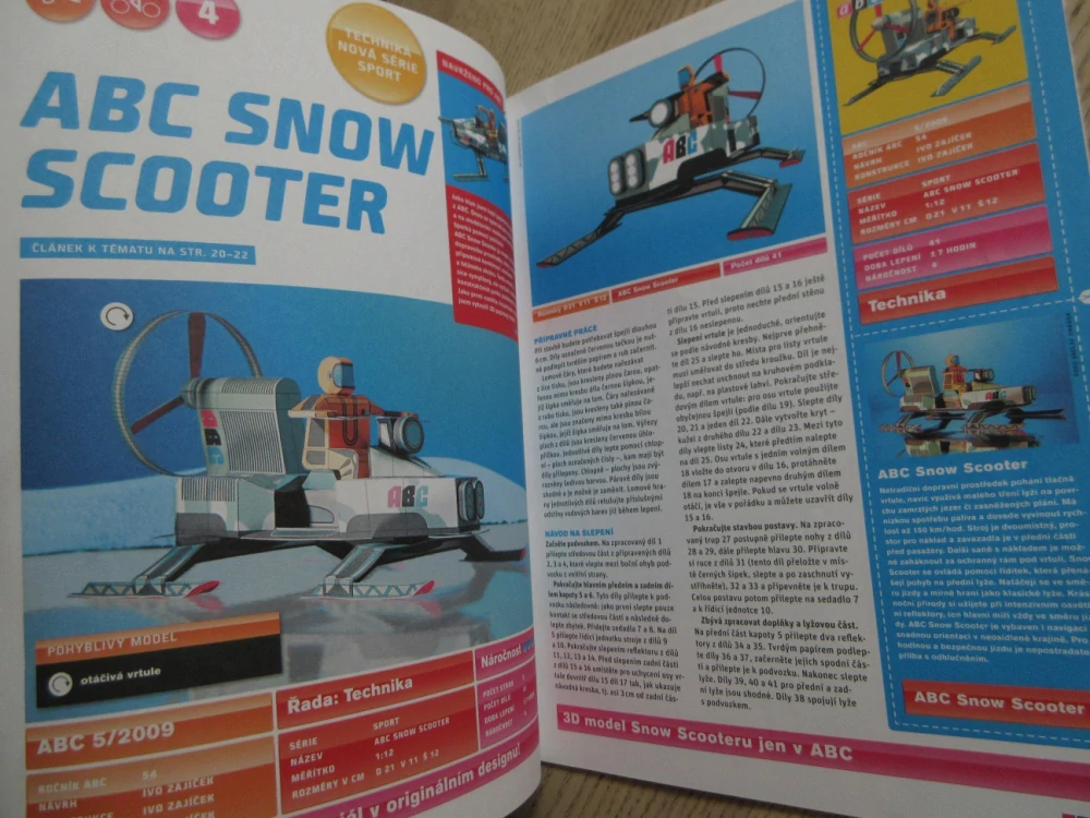 ABC, 5/2007, KOMPLETNÍ DÉČKA, SPORT, ABC SNOW SCOOTER
