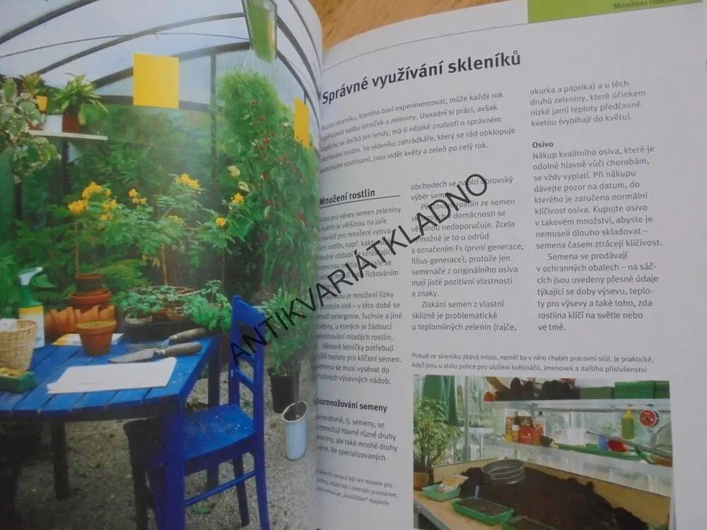 SKLENÍKY, FORMY, TECHNIKA, VYUŽITÍ, ZAHRADA PLUS