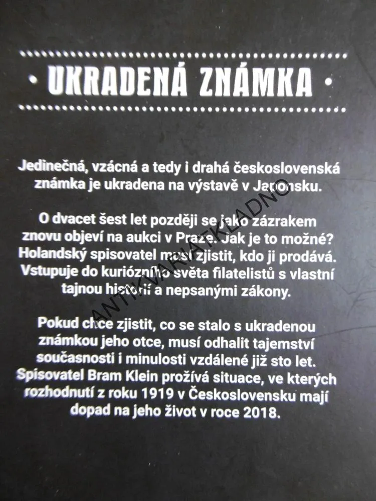 UKRADENÁ ZNÁMKA, BRAM KLEIN, 