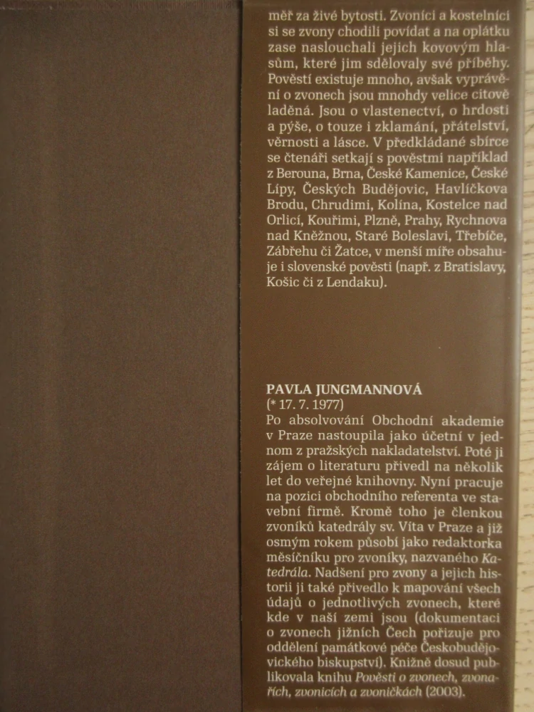 ZVONAŘOVA POMSTA, PAVLA JUNGMANNOVÁ, **an
