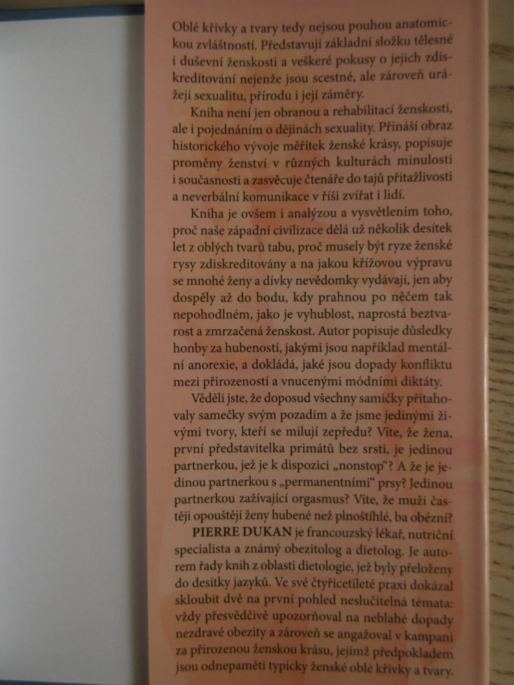MUŽI TO RÁDI OBLÉ ANEB PROČ SE PŘIROZENÁ KRÁSA STALA TABU, PIERRE DUKAN, **an