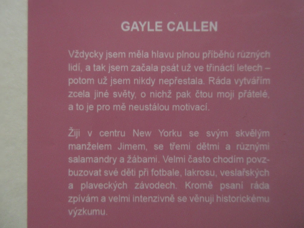 NEVŠEDNÍ NÁVRH, GAYLE CALLEN, **an