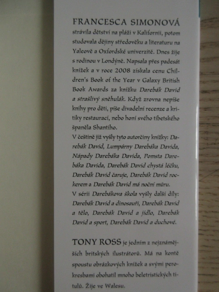 DAREBÁK DAVID A ZVÍŘATA, FRANCESCA SIMONOVÁ, TONY ROSS, **an