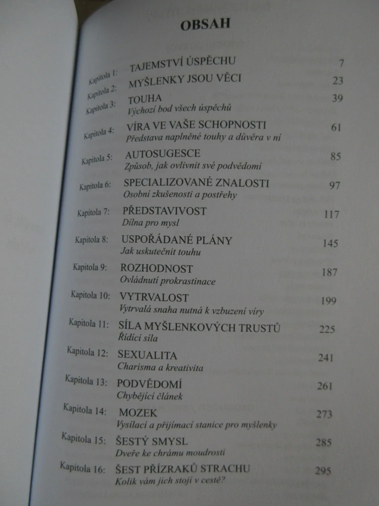 MYŠLENÍM K BOHATSTVÍ PRO 21. STOLETÍ, NAPOLEON HILL, **an