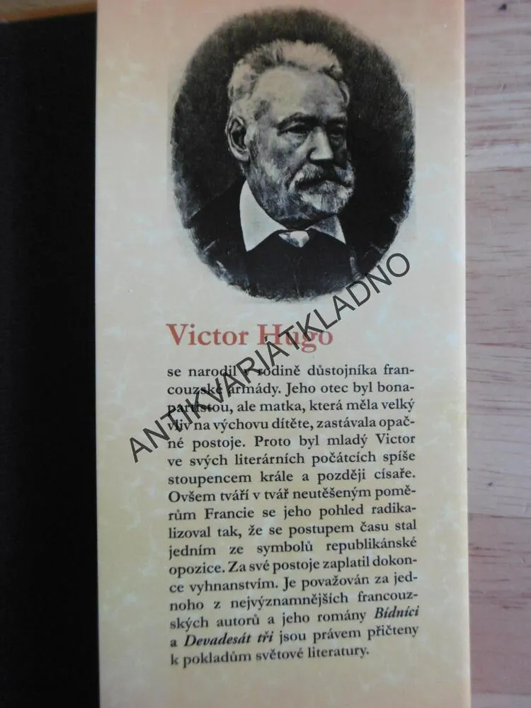 CHRÁM MATKY BOŽÍ V PAŘÍŽI, VICTOR HUGO