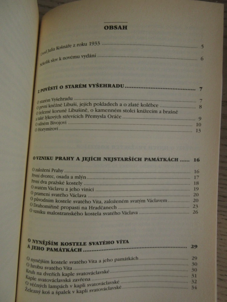 STAROPRAŽSKÉ POVĚSTI A LEGENDY, JULIUS KOŠNÁŘ, **an