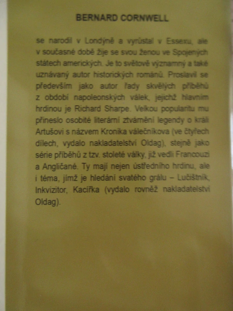 SHARPOVO ZLATO, BERNARD CORNWELL, **an