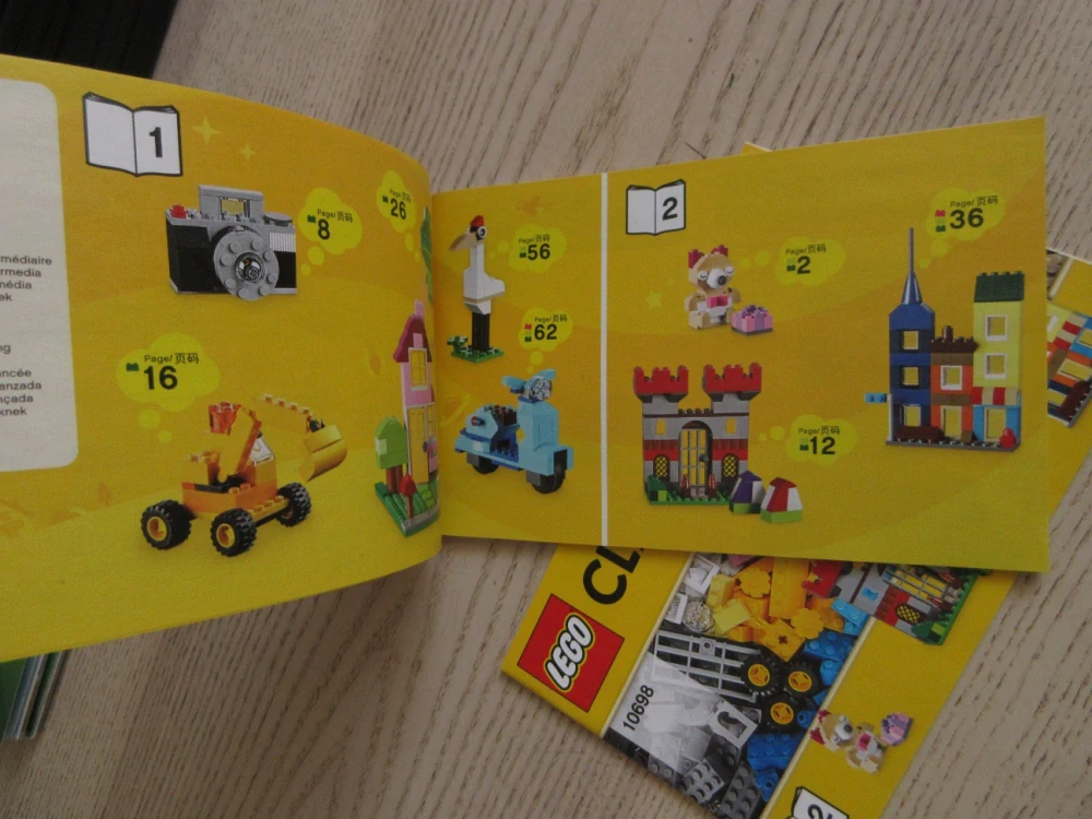 LEGO CLASSIC, NÁVOD STAVEBNICE Č. 10698, 1-2