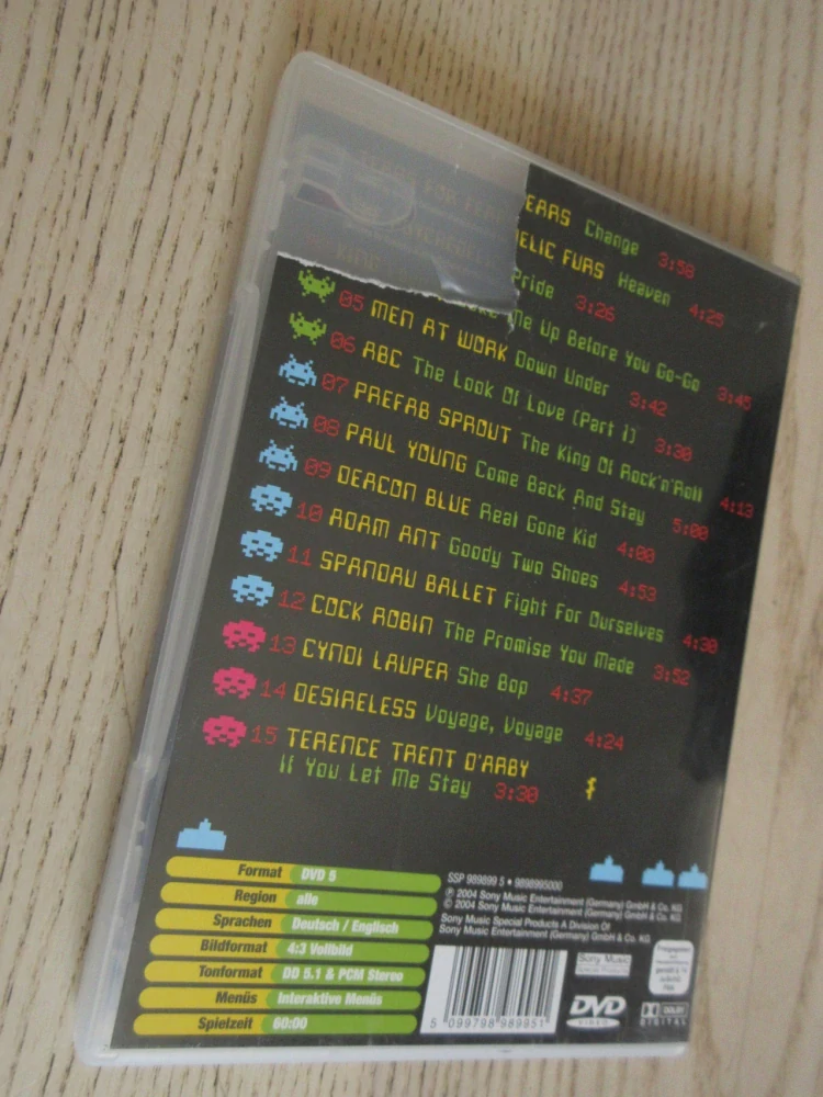 80'S MUSIC INVASION: 15 CLASSIC VIDEO CLIPS, WHAM!, TEARS FOR FEARS A DALŠÍ, DVD HUDBA
