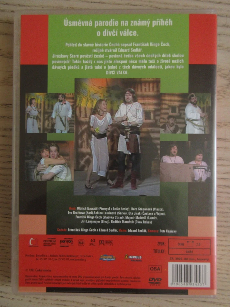 DÍVČÍ VÁLKA, O. NAVRÁTIL, B. ŠTĚPÁNOVÁ, DVD FILM ČR