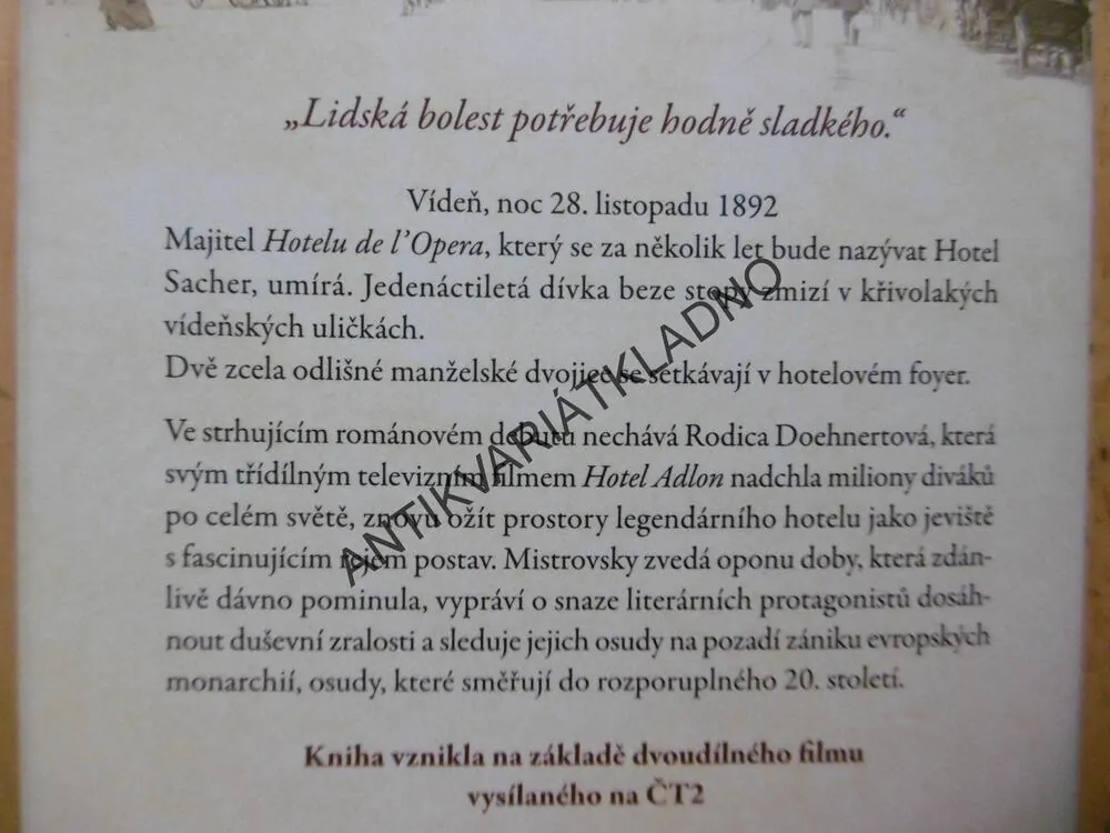 HOTEL SACHER, RODICA DOEHNERTOVÁ, **an