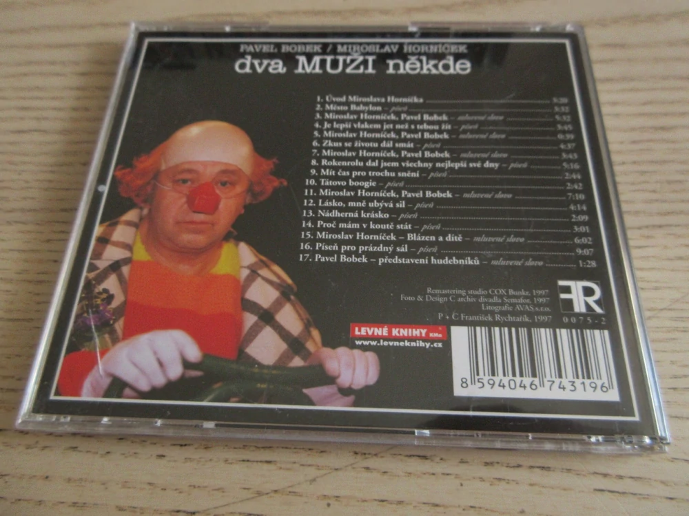 DVA MUŽI NĚKDE, PAVEL BOBEK, MIROSLAV HORNÍČEK, CD HUDBA + MLUVENÉ SLOVO