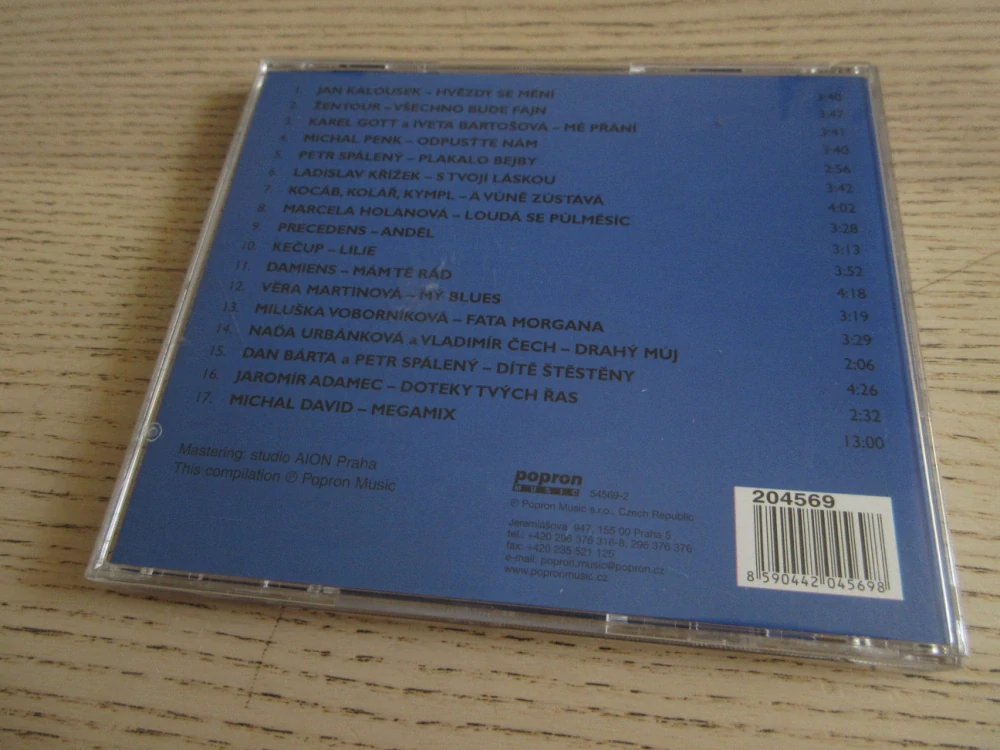 ČESKÉ HITY, K. GOTT, I. BARTOŠOVÁ, L. KŘÍŽEK A DALŠÍ, CD HUDBA