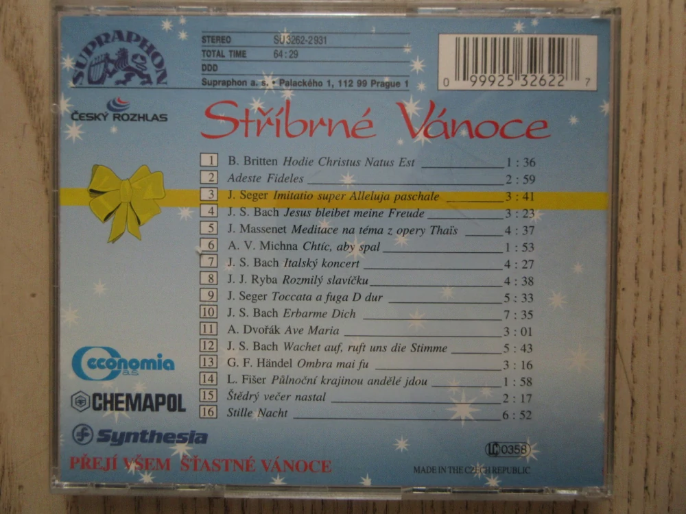 STŘÍBRNÉ VÁNOCE, KOMORNÍ FILHARMONIE PARDUBICE, CD HUDBA