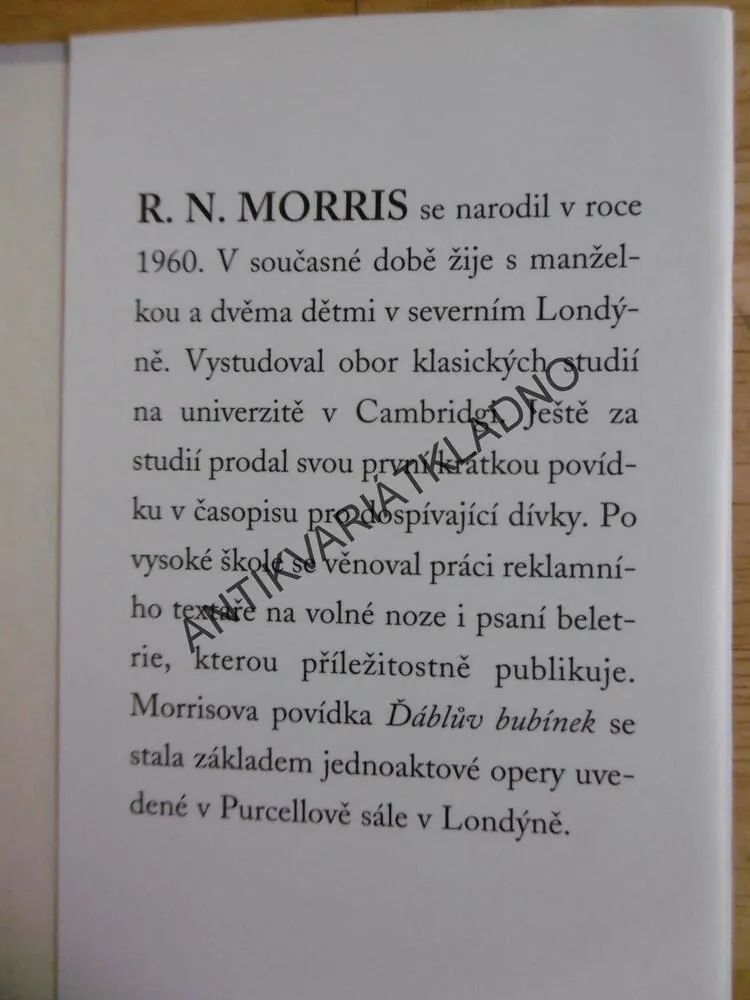 PLEBEJSKÁ SEKERA, R.N. MORRIS, PETROHRAD 1866, **an