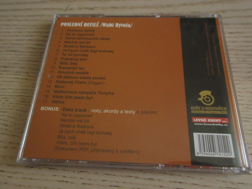 POSLEDNÍ DEFILÉ, COUNTRY MUSIC NO. 3, WABI RYVOLA, CD HUDBA