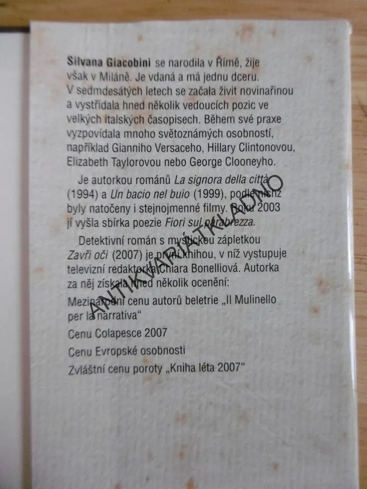 ZAVŘI OČI, SILVANA GIACOBINI, 1., **an