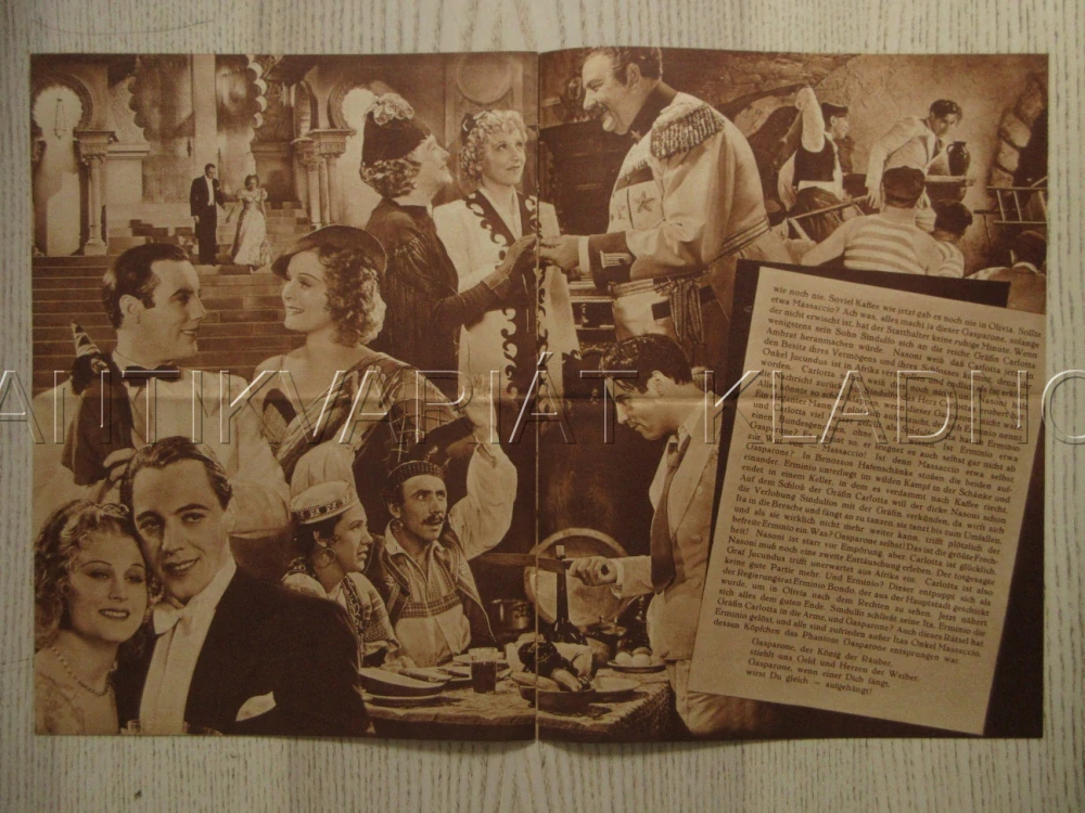 GASPARONE, VESELÝ DOBRODRUH, M. RÖKK, L. SLETAK, O. SIMA, FILM NĚM. ŘÍŠE, FILM KURIER VBŠ Č. 2748