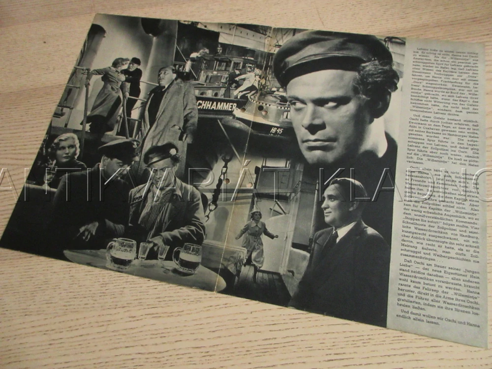 STÍNY NAD PŘÍSTAVEM, M. CLAUDIUS, G. KNUTH, H. BERGMANN, FILM NĚM. ŘÍŠE, FILM KURIER VBŠ Č. 2833