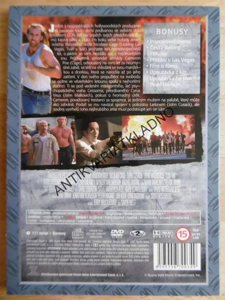 CON AIR, DVD FILM