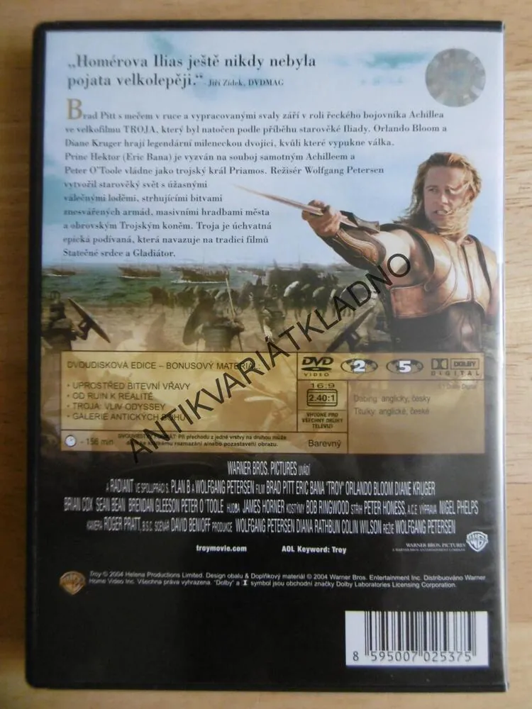 TROJA, 2 DVD FILM
