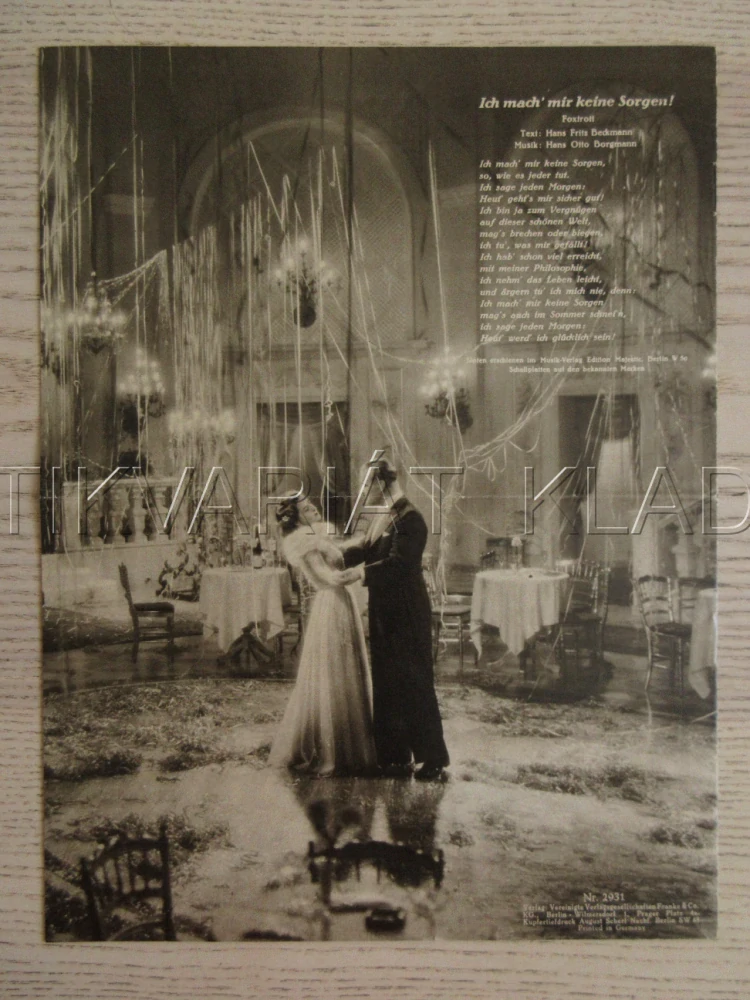 BEZNADĚJNÝ PŘÍPAD, J. JUGO, K. L. DIEHL, H. STELZER, FILM NĚM. ŘÍŠE, FILM KURIER VBŠ Č. 2931