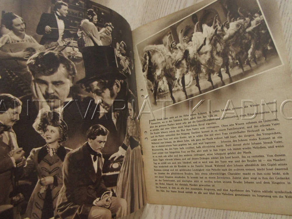 NESMRTELNÝ VALČÍK, P. HÖRBIGER, H. HOLT, F. CZEPA, FILM NĚM. ŘÍŠE, FILM KURIER VBŠ Č. 2967