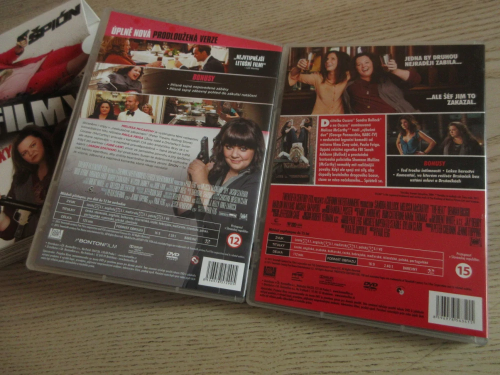 DRSŇAČKY, ŠPIÓN, S. BULLOCK, M. MCCARTHY, 2X DVD FILM