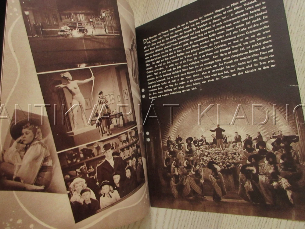 ZLATÁ MASKA, A. MATTERSTOCK, R. GODDEN, H. WEISSNER, FILM NĚM. ŘÍŠE, FILM KURIER VBŠ Č. 2992