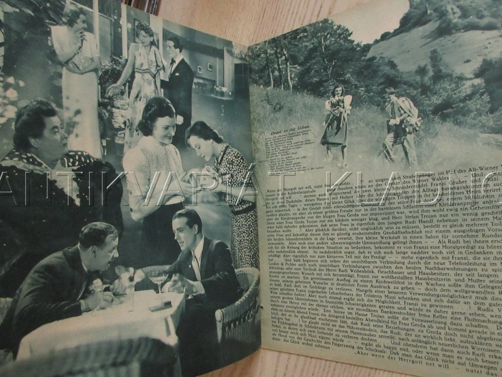 ŠTĚSTÍ BYDLÍ OPODÁL, M. ANDERGAST, W. ALBACH-RETTY, O. HOLZMANN, FILM NĚM. ŘÍŠE, FILM KURIER VBŠ Č. 3014