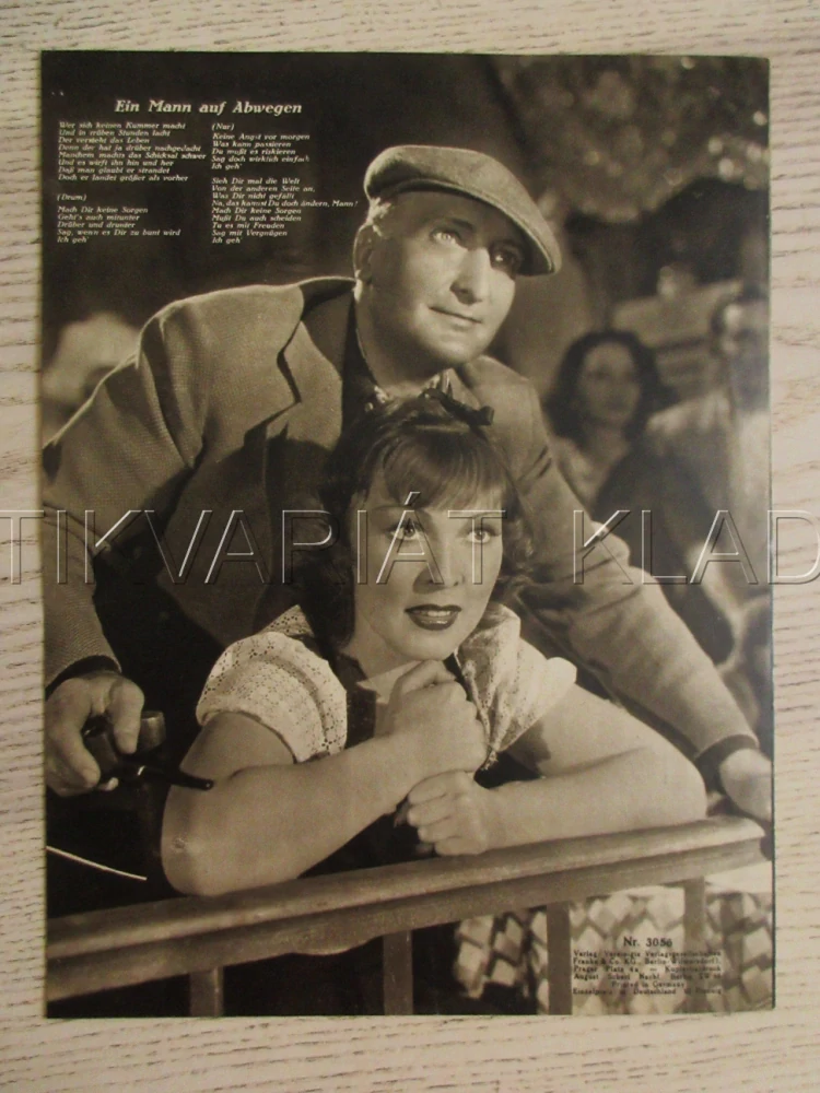 PERCY NA SCESTÍ, H. ALBERS, CH. THIELE, H. WEISSNER, FILM NĚM. ŘÍŠE, FILM KURIER VBŠ Č. 3056