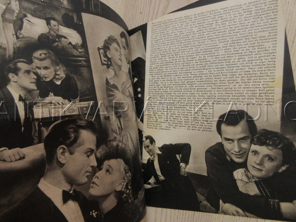ŠKOLA LÁSKY, L. ULLRICH, V. STAAL, W. LIECK, FILM NĚM. ŘÍŠE, FILM KURIER VBŠ Č. 3089