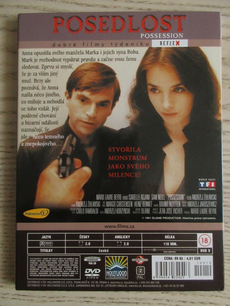 POSEDLOST, I. ADJANI, S. NEILL, DVD FILM