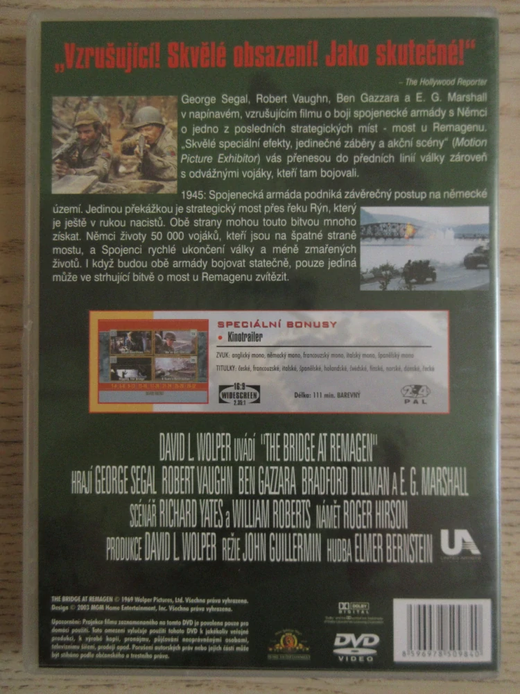 MOST U REMAGENU, DVD FILM