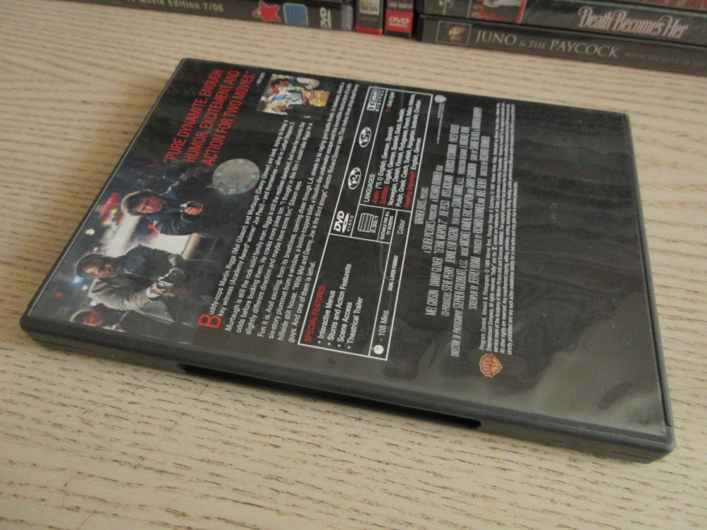 SMRTONOSNÁ ZBRAŇ 2, M. GIBSON, D. GLOVER, GB OBAL, ČESKÉ TITULKY, DVD FILM