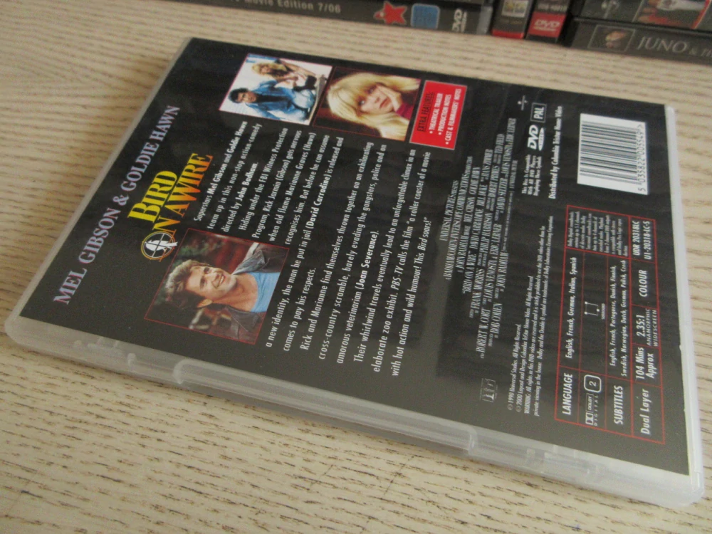 PTÁK NA DRÁTĚ, M. GIBSON, G. HAWN, GB OBAL, ČESKÉ TITULKY, DVD FILM