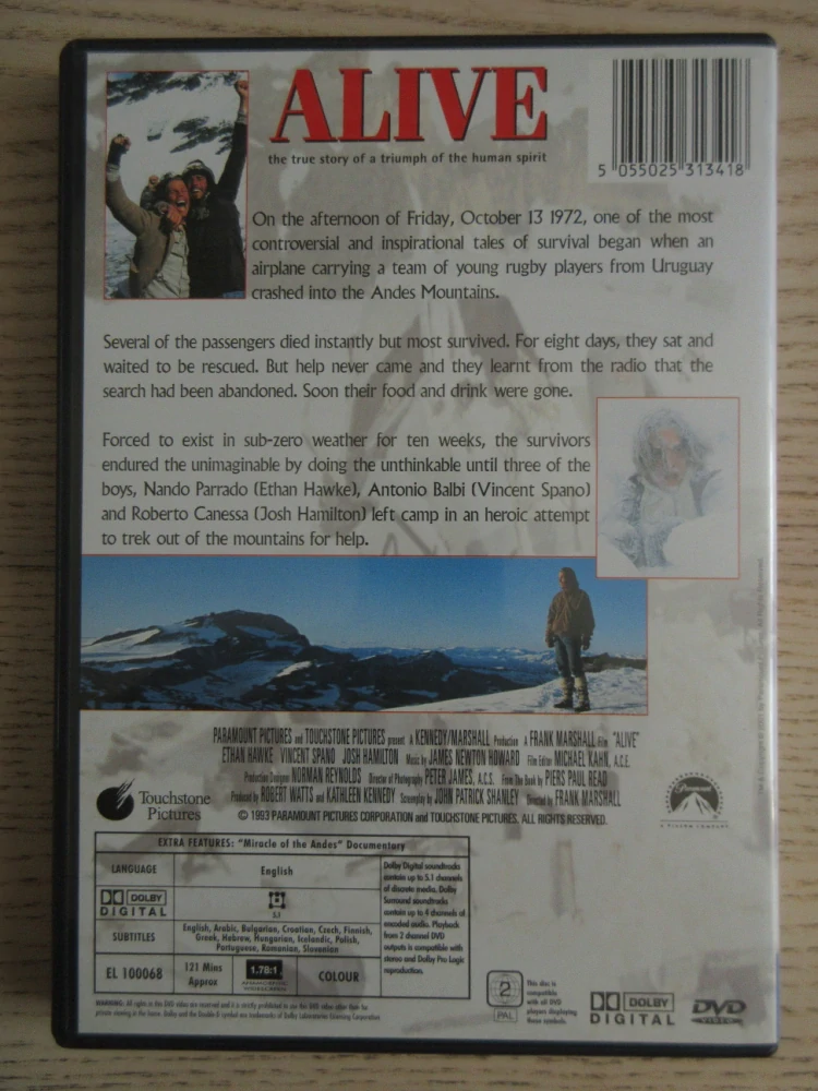 PŘEŽÍT, E. HAWKE, V. SPANO, GB OBAL, ČESKÉ TITULKY, DVD FILM