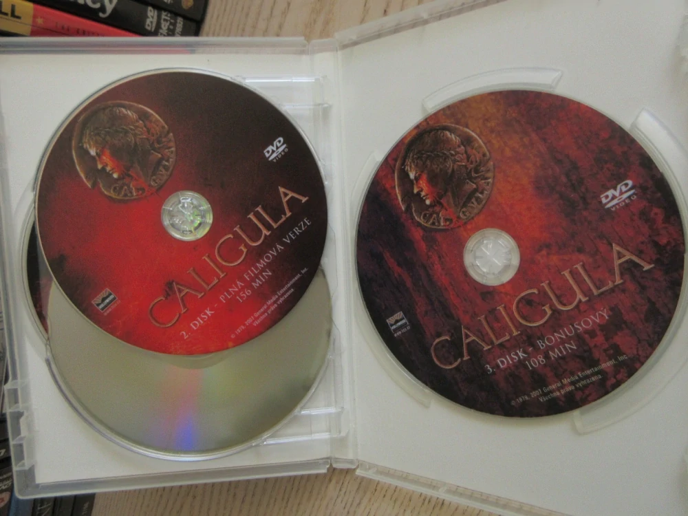 CALIGULA, M. MCDOWELL, H. MIRREN, GB OBAL, ČESKÁ VERZE, 4X DVD FILM