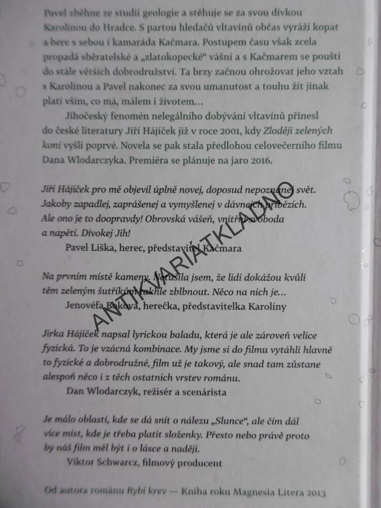 ZLODĚJI ZELENÝCH KONÍ, JIŘÍ HÁJÍČEK