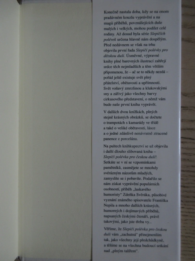SLEPIČÍ POLÉVKA PRO DUŠI MATKY, JACK CANFIELD, **an