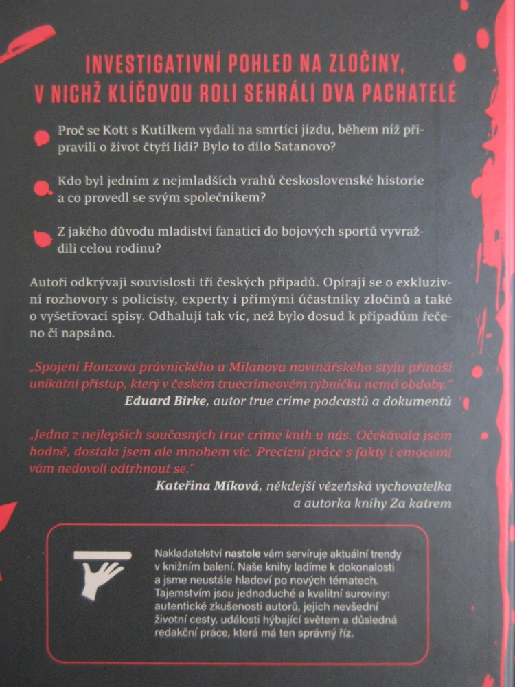 DVA NA VRAŽDU: PŘÍPADY SMRTÍCÍ SPOLUPRÁCE, MILAN ŘÍSKÝ, JAN THOMAYER, **an