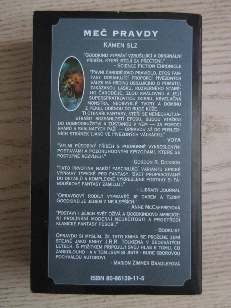 KÁMEN SLZ 2: SESTRY SVĚTLA, TERRY GOODKIND, MEČ PRAVDY, **an