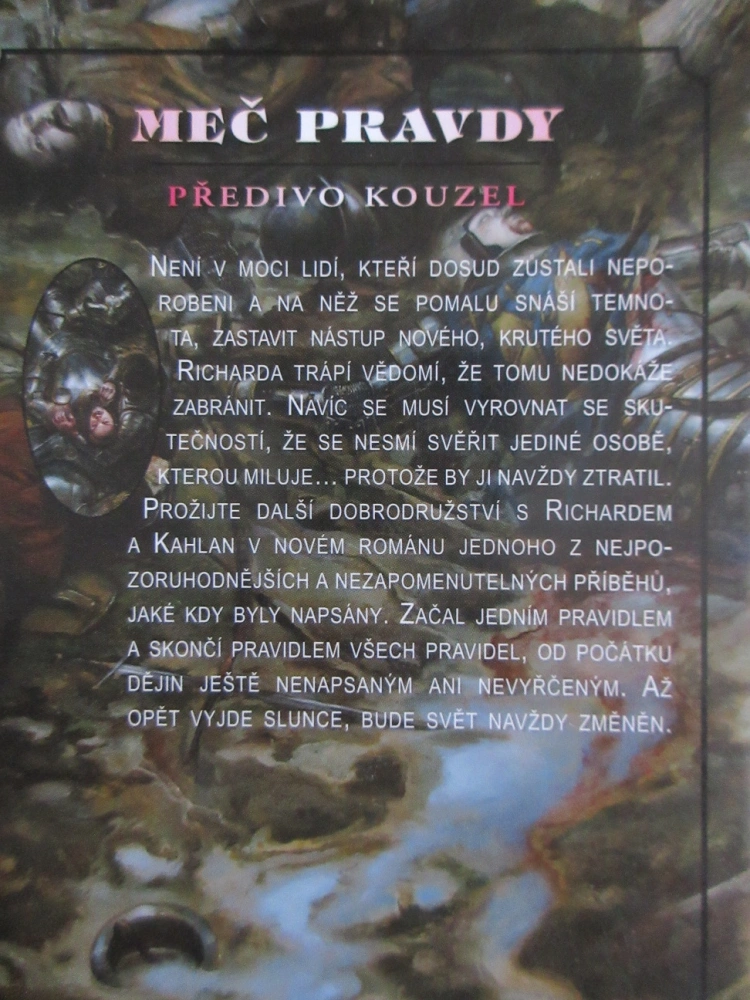 ZPOVĚDNICE 1: PŘEDIVO KOUZEL, TERRY GOODKIND, MEČ PRAVDY, **an