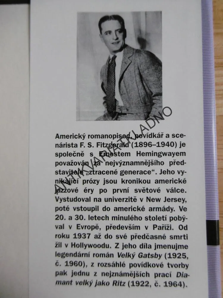 NĚŽNÁ JE NOC, FRANCIS SCOTT FITZGERALD