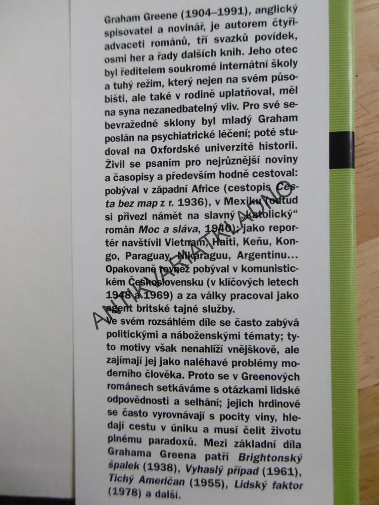 JÁDRO VĚCI, GRAHAM GREEN,**an