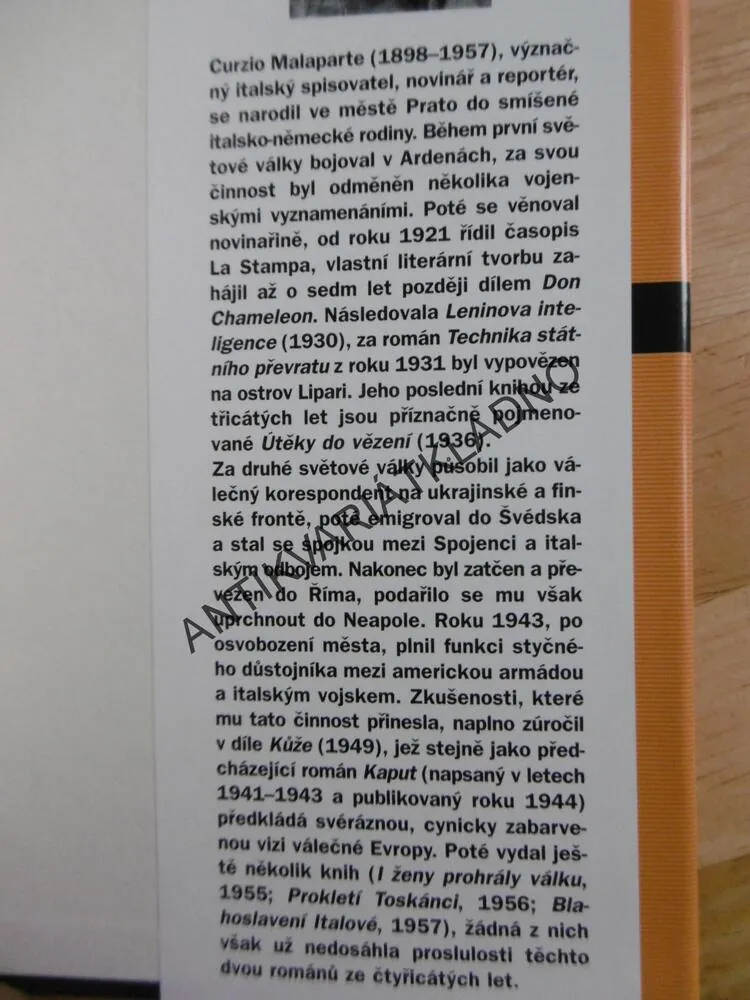KŮŽE, CURZIO MALAPARTE, **an
