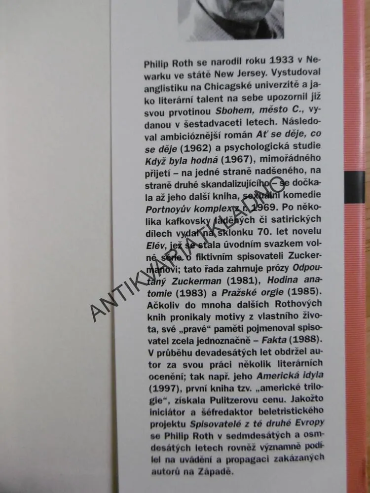 PORTNOYŮV KOMPLEX, PHILIP ROTH, **an