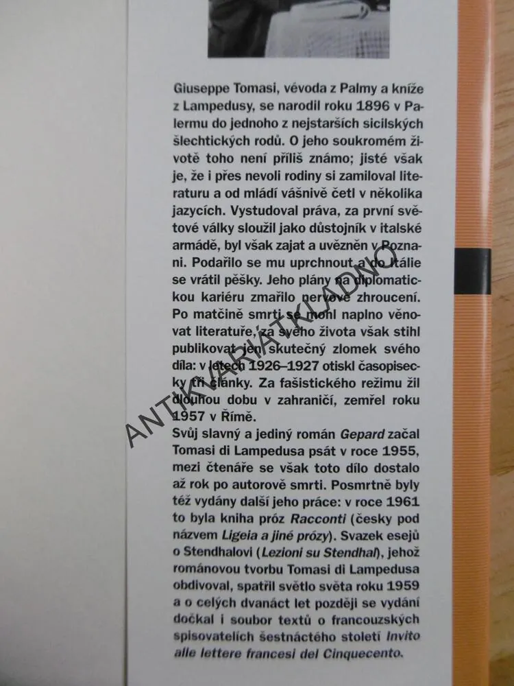 GEPARD, TOMASI DI LAMPEDUSA, **an